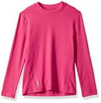 Duofold Girls' Flex Weight Thermal Shirt Base Layer Top, Pop Art Pink, S