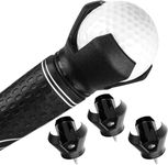 HH-GOLF® 3-Pack 3-Prong Golf Ball Retriever Grabber, Suction Cup Ball Picker, Golf Ball Picker Uper Tool for Putter, Easy Installation