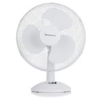 Signature 16” 3 Speed Desk Fan with Oscillation, Adjustable Tilt, White, S40010
