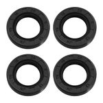 YINETTECH 4PCS Rubber Crank Oil Seals Compatible with Stihl 017 018 021 023 025 MS170 MS180 MS210 MS230 MS250 Chainsaw I.D 15mm/0.60" O.D 25mm/0.98" Thickness 5mm/0.2"