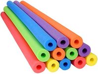 Nezyo 12 Pack Pool Noodles Foam Swim Noodles 52 Inch Jumbo Hollow Swimming Pool Noodle Bulk Bright Pool Noodles Floats Heavy Duty for Swimming Floating Craft Projects Padding Bumper (Mix Colors)