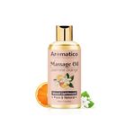 AROMATICO Jasmine Orange Massage Oil. Sensual Oil for Date Nights & Mood Upliftment - 300ml. Intimate, Romantic Massage Oil for Couples. Non-sticky, 100% Natural