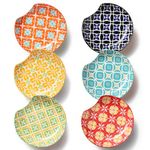 Metahom Spoon Rest, Spoon Holder for Kitchen Counter, Utensil Rest Holder for Stove Top, Ladle, Spatula, Set of 6, Dishwasher Safe, 4.5 inch, Vibrant Color