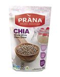 Prana – Organic Whole White Chia Seeds | Non-GMO, Gluten Free | KETO | Source of Omega-3 & Calcium | Rich in Fibre | 300g