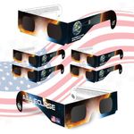 AAA Eclipse [6 PACK] Solar Eclipse Glasses AAS Approved 2024 - Made in USA - ISO Certified 12312-2 & CE Certfied Lunette Eclipse Solaire