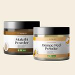 Antar-Sci Mulethi + Orange Peel Powder | 100% Pure and Natural | Face Pack for Skincare Routine | All Natural, No Addidtives