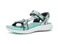 Skechers Women's Slip-in Arch Fit Spikeless Golf Sandal Sneaker, Black Pattern, 8