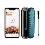 INKBIRD Wireless Meat Thermometer, 300ft Rechargeable Bluetooth Thermometer Smart App Control, Meat Thermometer Waterproof Wireless Probe for Smoking,Grill,BBQ,Oven,Kitchen,Rotisserie