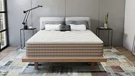 Eco Terra | Natural Latex | Luxury Hybrid Mattress | Medium Mattress with Encased Coil Spring | Twin XL