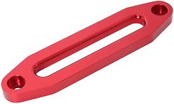 (Red) Aluminum Hawse Fairlead, for Automotive Anchor Cables UTV 8000-15000 lb Winch,10 inch (254mm) Mount Smooth.