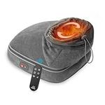 Snailax Vibration Foot Massager with Heat, Foot Warmer with Remote Control, Back Massager with 3 Vibration Modes & Soothing Heat for Home Office Use
