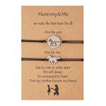 Mommy Daughter Bracelet Set for 2 Matching Horse Bracelets for Mom and Daughter Mothers Day Christmas Gift for Mother Daughter Birthday Gifts for Mommy and Me Bracelets