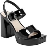 Marc Fisher Women's Graduate Heeled Sandal, Black 002, 9