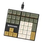 Generic 33 Keys Wired Mechanical Numeric Keypad Easy to Use Mini Gaming Keyboard Portable Non-Slip PBT Keys Ergonomic for, A Red axis