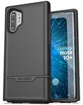 Encased Protective Samsung Galaxy Note 10 Plus Case (Note 10+) Shockproof Military Grade Phone Cover - Black