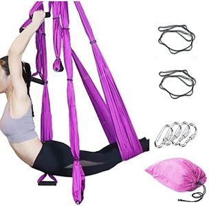 Aerial Yoga Swing Set,Ultra Strong Yoga Hammock Trapeze Extension,Antigravity Ceiling Hanging Sling Inversion Exercises