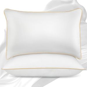 NEIPOTA Bed Pillows Queen Size Set of 2 - Down Alternative Bedding White, Cooling Hotel Quality 20 x 30, Sleeping Pillow for Back, Stomach or Side Sleepers