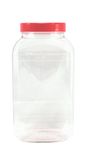 Britten & James Plastic Jars Large Square 4430ml Red Lids [Pack of 3]