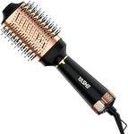 Hair Dryer Brush, 4-in-1 Blow Dryer Brush for Hair Styler, 1200W Ceramic Tourmaline Negative Ion Hair Straightener for Drying, Straightening, Curling and Voluming, Black