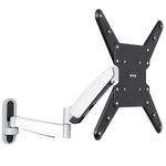 VIVO Counterbalance 26 to 55 inch LCD LED Plasma Screen TV Wall Mount, Height Adjustable Pneumatic Spring Fully Articulating Bracket, Silver, MOUNT-VW04G