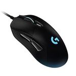 Logitech G403 HERO Wired Gaming Mouse, HERO 25K Sensor, 25,600 DPI, RGB Backlit Keys, Adjustable Weights, 6 Programmable Buttons, On-Board Memory, PC/Mac - Black