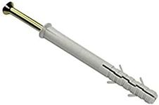 Merriway BH05912 (10 Pcs) Screw Type Solid Wall Frame Fixing with Nylon Plug, M8 x 120 mm (5/16 Inch x 4.3/4 Inch) - Pack of 10 Pieces