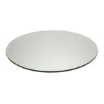 50cm Large Round Candle Mirror Plate - Mirrored Table Centrepiece