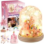 Unicorn Toys for Girls Age 3-10, Topdollo Craft Kits for Girls Gifts for 3-10 Year Old Girls Arts and Crafts for Kids Age 6-8 Girls Unicorn Terrarium Kit Unicorn Gifts for Girls Age 3-10