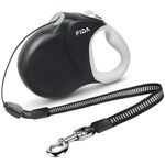Fida 9m/30FT Retractable Dog Lead Cord, Heavy Duty Dog Leads for Medum/Large Dogs, Tangle Free Extendable Lead for Dogs Up to 50kg/110lbs, Black