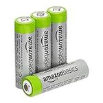 Amazon Basics AA High-Capacity Rechargeable Batteries, AA - 2400mAh (4 Count) - Packaging May Vary