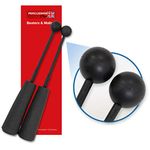 Percussion Plus PP756 Pair of Easy Grip Rubber Beaters for Chimes and Slit Drums - Soft