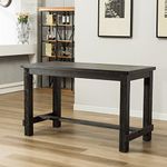 Roundhill Furniture Lotusville Antique Rectangular Wood Counter Height Dining Table