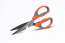 POLYGUARDS Heavy Duty Meat Scissors, Dishwasher Safe Cooking Scissors, Multipurpose Stainless Steel Sharp Utility Food Scissors for Chicken, Poultry, Fish, Herbs, Multicolour - Set of 1