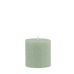 Root Candles Unscented Pillar Candles Beeswax Enhanced Textured Timberline™ Pillar Candle, 3 x 3-Inch, Sage Green
