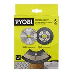 Ryobi RAK6AGD115 115mm Angle Grinder Accessory Set (6 Piece)