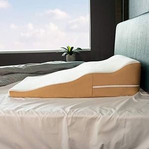 Avana Contoured Bed Wedge 24" Support Pillow with Gel-Infused Memory Foam and Cooling Tencel Cover