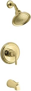 Kohler TS395-4-PB Devonshire Rite-Temp Bath and Shower Valve Trim with Lever Handle, Polished Brass
