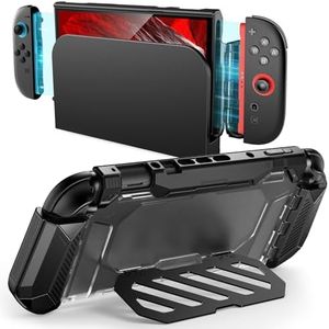 SUPCASE UBPro Stand Case for Nintendo Switch 2 2025, [Foldable Stand] [Military-Grade Protection] [Joy Con Remove Friendly] Dockable Integrated Cover Accessories Compatible with Switch 2, Black