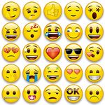 28PCS Refrigerator Magnets, Emoji Magnets for Fridge, Locker Magnets for Girls, Decorative Magnetic Board Cabinets Classroom Office Cubicle School Cute Funny Smiley Gifts for Adults Kids (Round, 3cm)