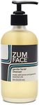 Indigo Wild Zum Face Gentle Facial Cleanser - Natural Skincare Product - Moisturizing Face Care with Coconut Oil, Olive Oil & Jojoba Oil - Lemon & Geranium Scent - 8 fl oz