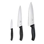 Victorinox Swiss Army Classic 3-Piece Chef's Set - 3-Inch, Black (6.7000.3US1)