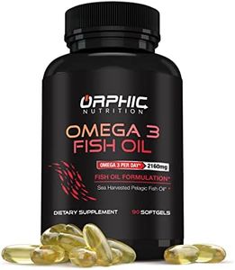 Burpless OMEGA 3 Fish Oil Supplement - Lemon Flavored 90 Softgal Capsules, 3600mg - Essential Fatty Acids Supplement for Heart Health and Joint Health*