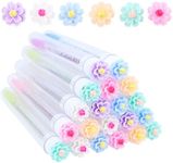 20pcs Mascara Wands Tube Set Reusable Lash Brush Flower Tube Eyelash Brush Tubes Spoolies Lash Extension Brushes Applicators Makeup Tools (cherry blossom-MIX-CA)