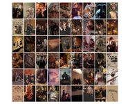 Posters Inc Pack of 54 Harry Potter Posters, Wall Decoration Items for Living Room and Kitchen, Dream Catcher for Home Decor, Good Luck Gifts for Women and Best Friend, 300 GSM Paper without Frame