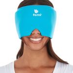 FOMI Premium Hot Cold Migraine Gel Ice Hat | Cooling Wearable Solid Gel Cap | Head and Face Wrap for Headache, Puffy Eyes, Tension, Sinus, Pressure, Stress, Fever Pain Relief | Relaxing Mask Compress