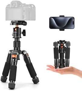 K&F Concept Desktop Mini Tripod, 20.5''/ 52cm Compact Desk Tripod with 360 Degree Ball Head, 1/4 inch Quick Release Plate for Camera Video Camcorder, Load up to 13.22 lbs/6 KG