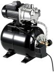 Powerful 1.6HP Shallow Well Pump with Pressure Tank, 1320GPH High Flow, 164ft Max Head, Stainless Steel Construction, Auto Pressure Switch - Ideal for Home/Farm/Garden/Yard Water Supply (Black)