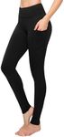 SATINA High Waisted Black Leggings 