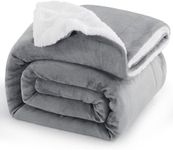 Aisbo Sherpa Fleece Blanket Grey Th