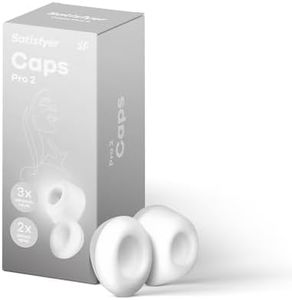 Satisfyer Climax Tips - Pro 2 | Exchangeable Heads | Optimized Form with 2 Sizes | 5-Pack | Waterproof (IPX7) | Skin-Friendly Silicone